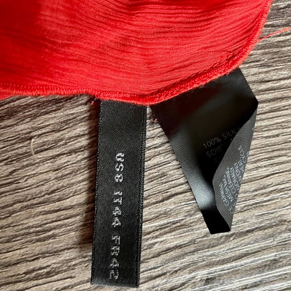 Authentic Vintage Donna Karan Collection Red Skirt Size 8 US - Picture 3 of 4